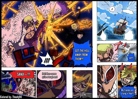 ← back to tu manga online en español tmo. One Piece 723 Sanji confronts Doflamingo colored by ...