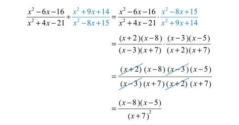 Multiplying And Dividing Rational Expressions