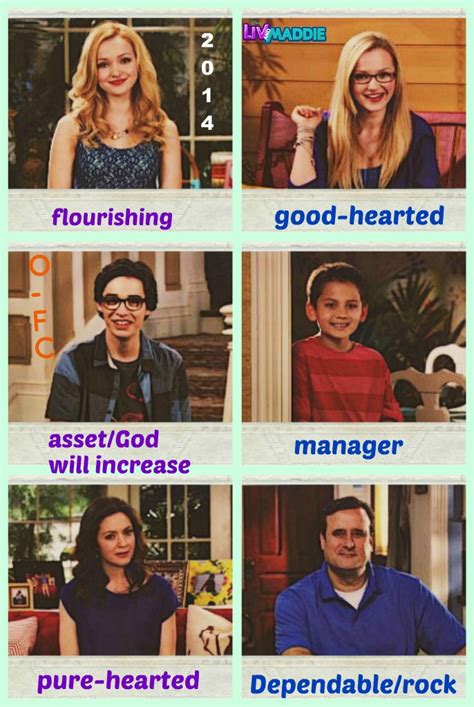 Liv And Maddie Characters Name Meanings By Orange Feathercanary On