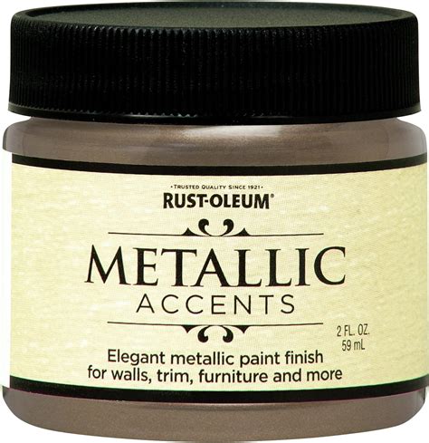 Rust Oleum Metallic Accents 255300 Decorative 2 Ounce Trail Size Water