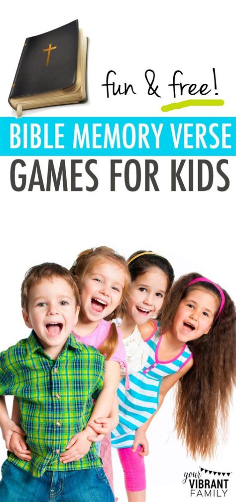 21 Fun Bible Memory Verse Games Artofit