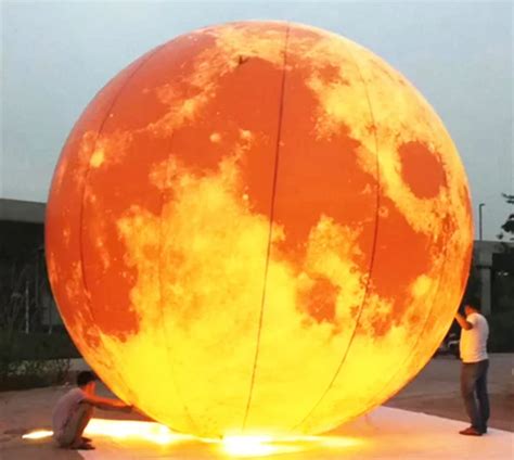 Inflatable Moon Balloon With Led Lighting For Outdoor Decoration Buy
