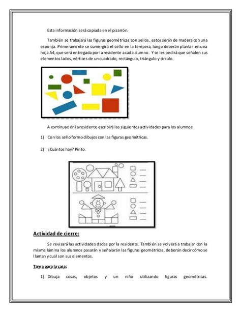 Clase De Figuras Geometricas Para Tercer Grado Variaciones Clase