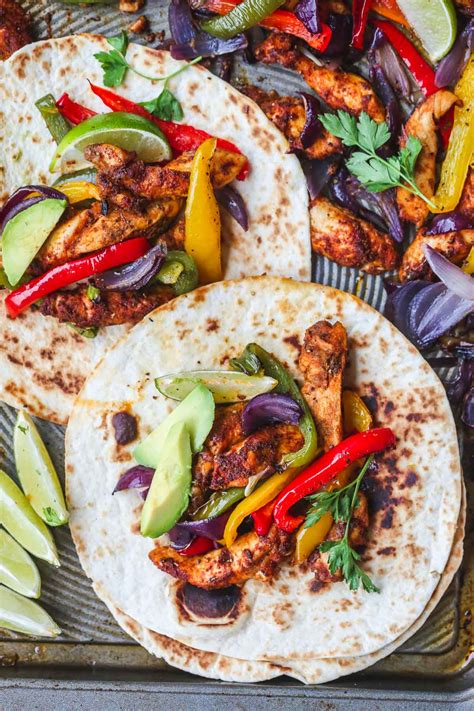 Remove the chicken from the panand allow to rest for several minutes. Baked Chicken Fajitas - Little Sunny Kitchen