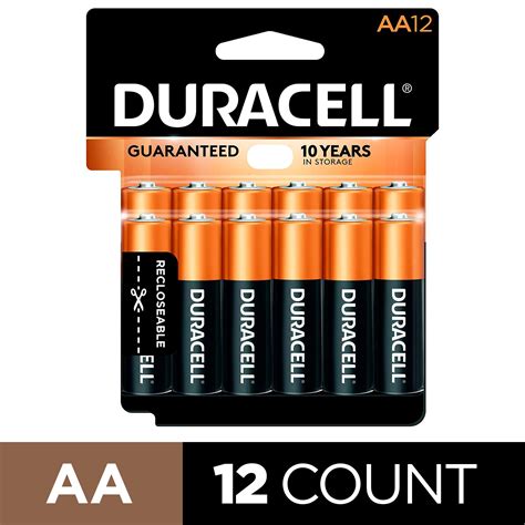 Duracell Aa Alkaline Batteries Long Lasting All Purpose Double A