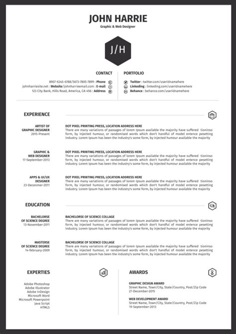 All you need to do is fill. 1 Page Resume Template ~ Addictionary