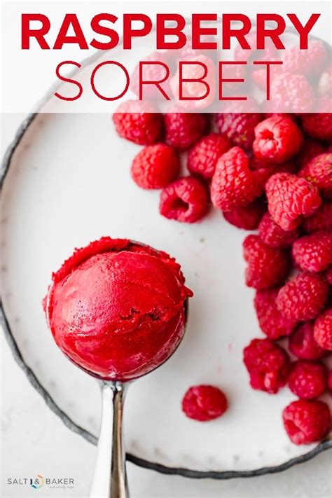Raspberry Sorbet That Is Creamy Refreshing And Vibrant In Color And