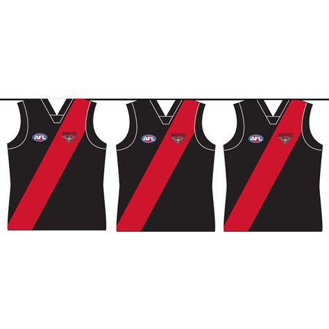 Essendon Afl Jumper Party Bunting — Burnt Butter Cakes