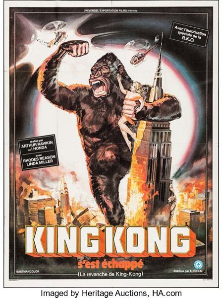 Movie Postersscience Fiction King Kong Escapes Audifilm R 1980s