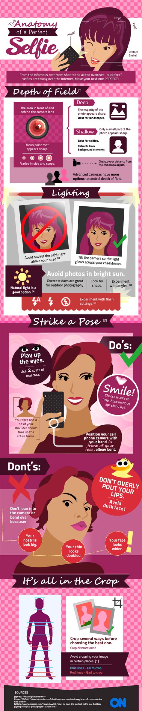 The Anatomy Of A Perfect Selfie Infographic Digital Information World