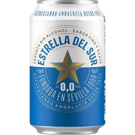 Comprar Cerveza Rubia Sin Alcohol Lata 33 Cl · Estrella Del Sur 00