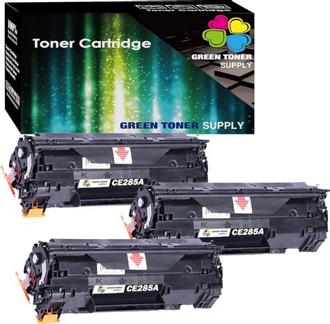 Amazon Green Toner Supply Pack Of 3 Compatible Replacement For