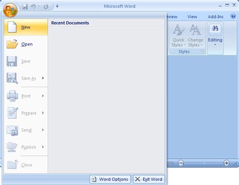 Ms Word 2007 Create A Template From A Blank Document