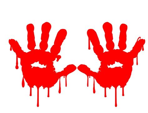 Bloody Handprints Halloween Decal Halloween Sticker Bloody Etsy