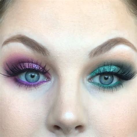 Colourpop Green Eyeshadow Purple Eyeshadow Bold Lashes