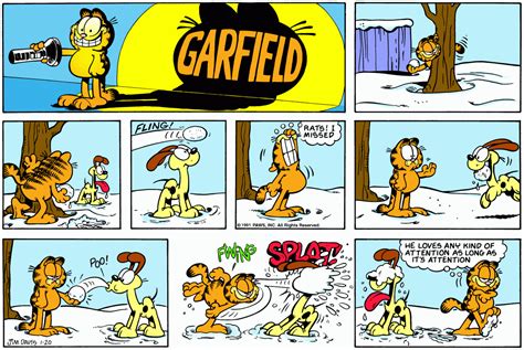 Garfield Daily Comic Strip On January 20th 1991 Garfield Comics