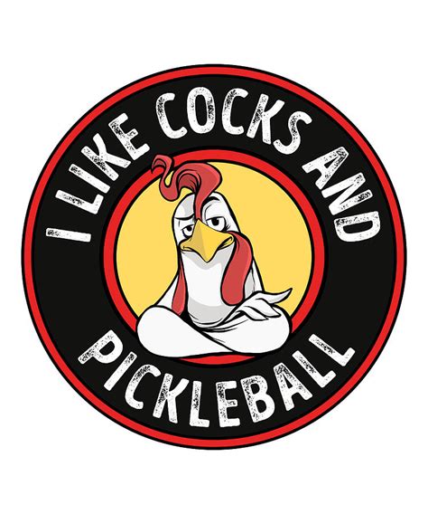 i like cocks and pickleball funny gay pride rooster digital art by qwerty designs fine art america