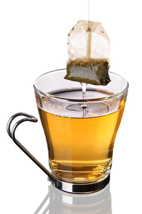 Tasse Tee Mit Teebeutel Incl Ausschnittspfad Stockfoto Bild 18185808