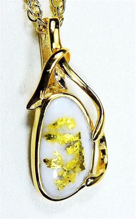 Gold Quartz Pendant Orocal Pn866qx Genuine Hand Crafted Jewelry 14
