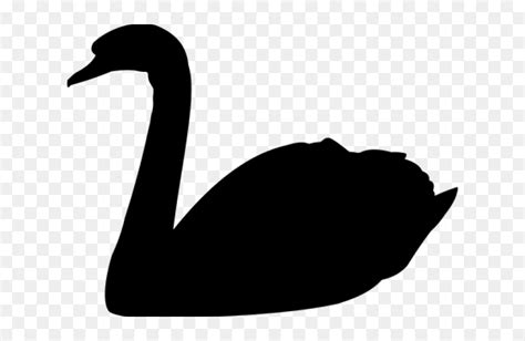 Swan Heart Clipart Graphic Transparent Download 19 Silhouette Of A