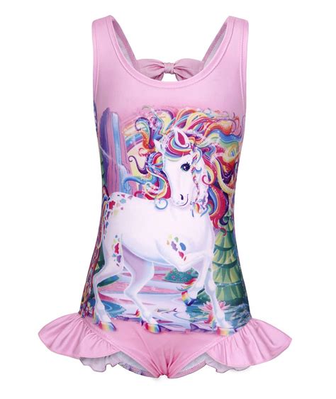 Buy Amzbarleygirls Unicorn One Piece Swimming Costume Kids Childs