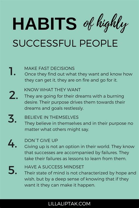 5 Habits of highly successful people | Successful people, Success ...