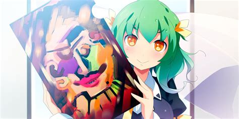 Green Haired Female Anime Character Hd Wallpaper Wallpaper Flare