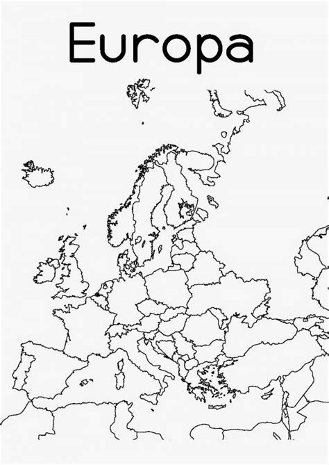Mapas De Europa Para Colorear Gambaran