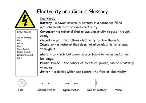 S = 600 volt service cord (first recognized by ul). Electricity and Circuit Glossary. Key words: with ...