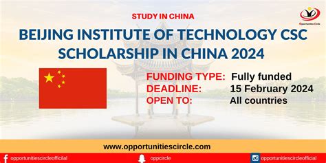 Beijing Institute Of Technology Scholarship 2024 Fully Funded Csc