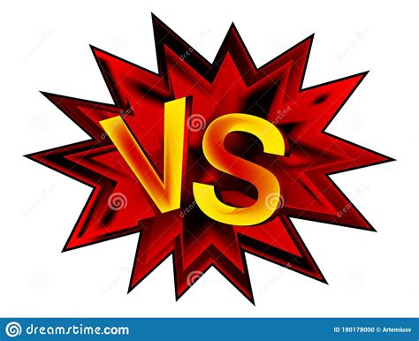 Versus Logo Vs Letters For Sports Fight Icon Vector Stock