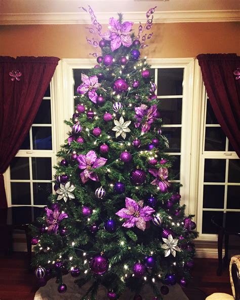 Christmas 2019 Purple Christmas Tree Decorations Purple Christmas