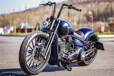 Blue Rockz Customized Thunderbike Harley Davidson Fat Boy Hd Wallpaper