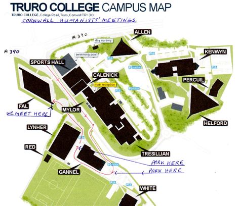Truro College Campus Map Cornwall Humanists