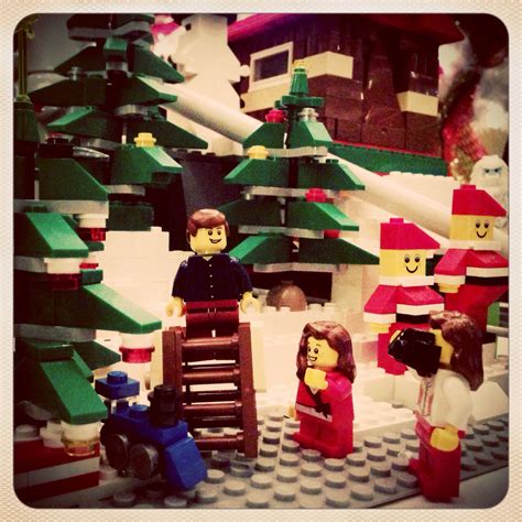 Christmas Lego Scene Under Our Tree