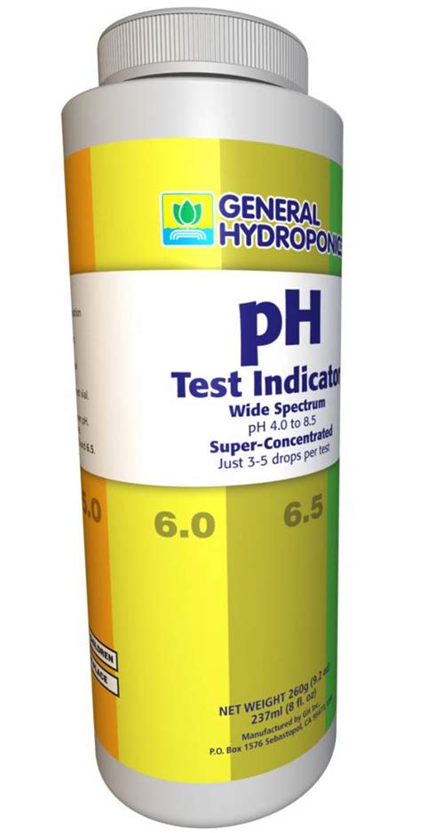 General Hydroponics Ph Test Indicator Oz Rasa Garden Supply Company