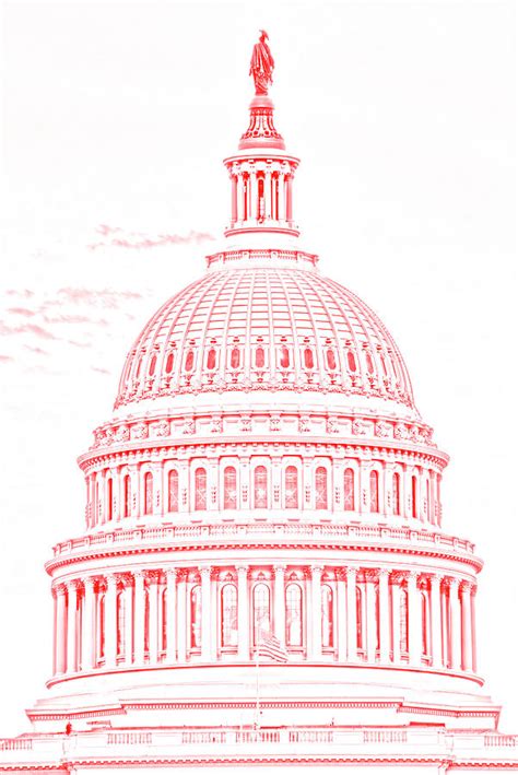 Us Capitol Dome Drawing Digital Art By Craig Fildes Pixels
