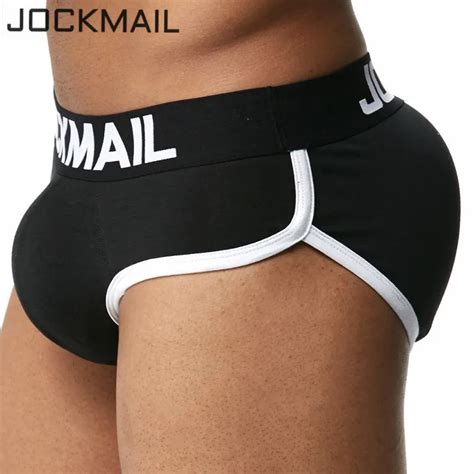 Jockmail Enhancing Mens Underwear Briefs Sexy Bulge Gay Penis Padded Front Back Magic Buttocks