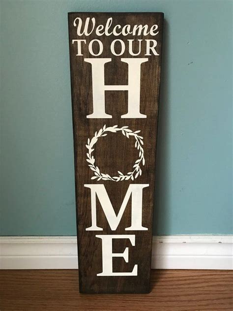 Welcome To Our Home Wood Sign Articulos De Decoracion Decoración De
