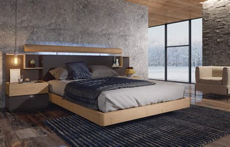 Made In Spain Wood Modern Platform Bed With Extra Storage Modesto