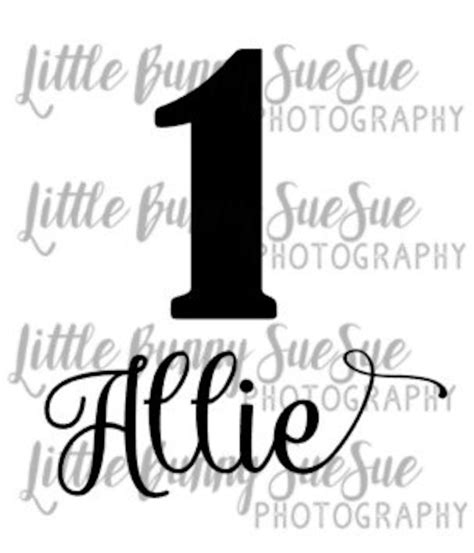 Personalized First Birthday Svg Png Dxf Cutting Machine File Etsy
