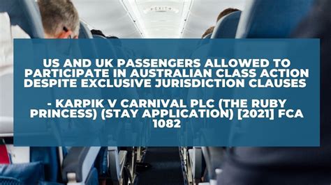 Us And Uk Passengers Allowed To Participate In Australian Class Action