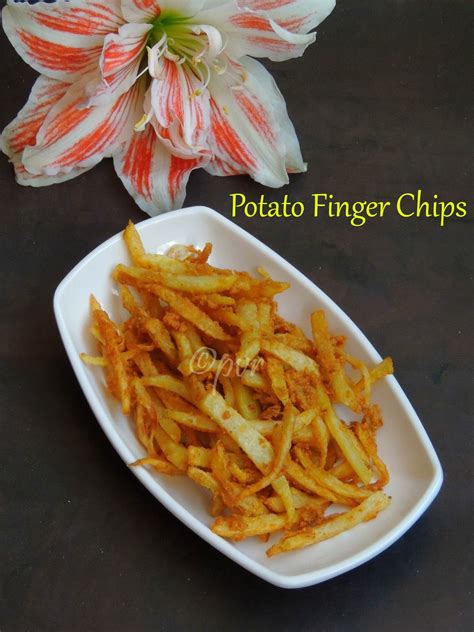 Remember to wash your hands! Priya's Versatile Recipes: Crispy Potato Finger Chips - # ...