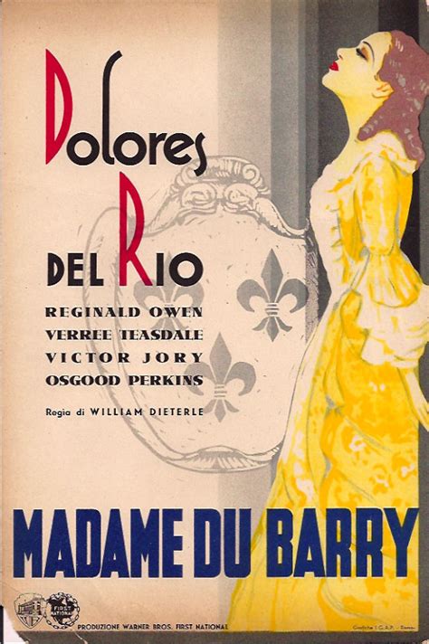 Madame Du Barry Movie Poster Madame Du Barry Movie Poster