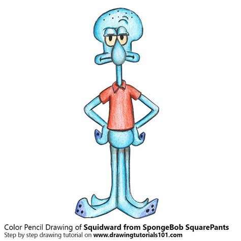 How To Draw Squidward From Spongebob Squarepants Spongebob Squarepants