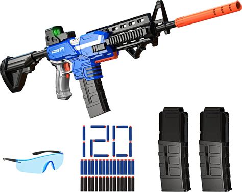 Konffy Toy Guns Automatic Sniper Rifle 3 Modes Burst Electric Toy Foam