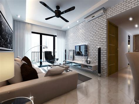 Condo Living Room Renovations Singapore Han Yong