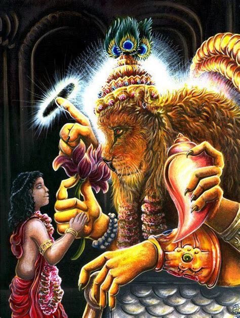 The Story Of Narasimha Narasimha Kills Hiranyakashipu As Prahlada And