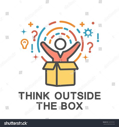 Think Outside Box Icons Outside Box Stock Vector 543707251 - Shutterstock