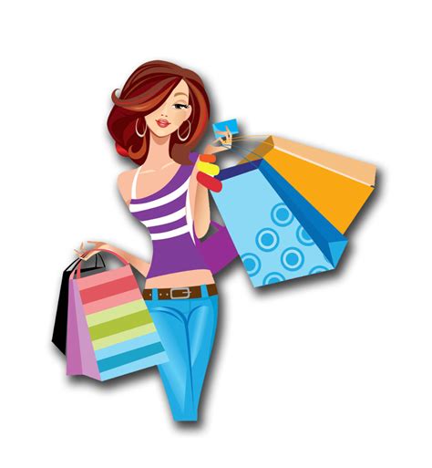 Shopping Cartoon - Cartoon Women Shopping png download - 1198*1298 - Free Transparent Shopping ...